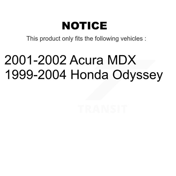 Front Semi-Metallic Disc Brake Pads For Honda Odyssey Acura MDX